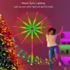 LED Strings Party Smart LED Light Strip DIY Xmas Firework Remoto Bluetooth USB Festoon Lâmpada para casa quarto festa decoração de casamento luzes de Natal HKD230919