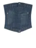 Tanks Femmes Été Sweet Vintage Débardeurs Femmes Dos Nu Moulante Mode Coréenne Denim Gilet Femme Bouton Sexy Designer Party Corset 2023