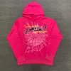 2023 Ny Spider Hoodie Pink SP5der Hoodies Coolaste pojkar och flickor Sweatshirts Streetwear Bape Hoodie Högkvalitativ designer Hoodie Spider Web Sweatshirts Pullover