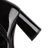 Сапоги ORCHA LISA, модные туфли до бедра с круглым носком на блочном каблуке, платформа 85 см, молния, большие размеры 47–48, сексуальные вечерние женские эластичные ботильоны 230915