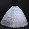 Tamaño único de alta calidad blanco 6 enagua de aros crinolina Slip Underskirt para vestido de boda nupcial graduación quinceañera Gowns212u