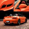 Super Gloss Orange Vinyl Film Glossy Car Wrap Foil med Air Release Gloss Car Sticker Wrapping Decal Storlek 1 52x20 meter roll295x