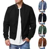 Vestes pour hommes 2023 Automne Mens Bomber Outwear Slim Fit Solide Couleur Manteau Mode Homme Streetwear Baseball Veste Hommes Vêtements Casual Top 230919