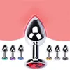 Jouet sexuel masseur Plug Anal rond 3 tailles métal acier inoxydable dilatateur de fesses lisse Prostate produits intimes pour adultes