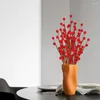 Dekoracyjne kwiaty realistyczne świąteczne jagody do dekoracji domowej przyciągające wzrok sztuczne holly jagry dekoracje świąteczne