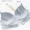 Set di reggiseni OranriTing Set di biancheria intima di pizzo sottile con coppa a triangolo giapponese per ragazza OranriTing Set di biancheria intima da donna sexy con bralette a V profonda senza cuciture Y200115 L230919