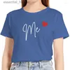 Femmes Blouses Chemises Femmes T-shirts D'été Casual Femmes À Manches Courtes Quotidien Régulier T-shirt Lettre Coeur Imprimer Femme Graphique Mode Chemise Dames Oneck Tees L23091