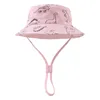 CAPS HATS Kids Bucket Hat Boys Panama For Kids Boys Summer Cartoon Dinosaur Toddler Fisherman Hats Panama Sun Caps Baby Girls Bonnet Cap 230919