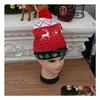 Utsökt julhatt stickad högkvalitativ Coghet Beanie Cap Party Decoration Kids ADT Nyårsgåvor Drop Delivery DHRH6