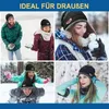 Chapeau tricoté chaud pour enfants, 2 pièces, avec écharpes, écharpe en laine épaisse, accessoires d'hiver pour garçons et filles