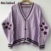 Cardigan d'automne en tricot pour femme, édition limitée, pull tricoté rose, Swif T Star brodé, 2023, Cardigans pour femmes, Tay Lor, col en V, 230918