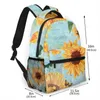 Backpack Female Sunflowers And Butterflies Women College School Bagpack Travel Shoulder Bags For Teenage Girls