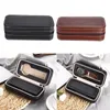 Watch Boxes 2 Grids PU Leather Travel Storage Case Zipper Wristwatch Box Organizer