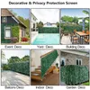 Faux Floral Greenery Artificial Leaf Fence Panels Faux Hedge Privacy Fence Screen Greenery for Outdoor Garden Yard Terrace Patio Christmas Decor 230919