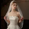 Bridal Veils Fashion Vintage Ivory Koronki Koronkowy Tiul Edia Edulle Prosty wysokiej jakości jedna warstwowa akcesoria ślubne 2023
