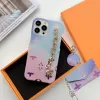 Beautiful LU IPhone Phone Cases 15 14 13 12 11 Pro Max Designer Leather Card Wallet Keychain Purse X Xs 6 7 8 Plus Ultra CYG2391913-3