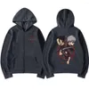 Herr hoodies jujutsu kaisen fushiguro toji satoru gojo geto suguru grafisk dragkedja hoodie kappa män kvinnor mode överdimensionerade zip upp tröja