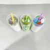 Diy Kupa Topper Bebek Figürinleri Boş Sublimasyon 10oz Lowball 22oz Yağ 20oz 20oz Çift Duvarlı Sarvamer Tumbler Mini Reçine Figürleri İçin Boş Dome Kapağı