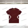 Xinxinbuy Men Designer Tee T Shirt 24ss Knit Intarsia Letter Jacquard Bawełniany krótki rękaw