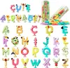 Baby-Spielzeug mit Saugnapf, Buchstaben-Spielzeug, niedliches Tier-Alphabet, ABC-Saugnapf-Spielzeug, bunte pädagogische Rechtschreib-Lernspiele für Kinder, Zappeln 230919