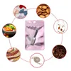 Clear Front Colorful Aluminum Foil Bags Self seal Package Bag Food Grocery Mylar Plastic Package Bags LX6120