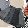 Dress suits for Girls Academic style autumn sets Size 100-150 CM 2pcs Contrast color patchwork design sweater and pleated skirt Sep15