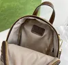 Boute de bûcher Presbyopic Mini Small Bookbag Women's Letter Impression portable Zippered Backpack