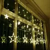 LED-snaren Feest LED-kerstverlichting Stergordijn String LED-slinger Decoratie Kerst Bruiloftslicht 3M Vakantieverlichting buiten AC110V of 220V HKD230919