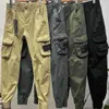 Mens Patches Vintage Cargo Pants Designer Big Pocket Overalls byxor Spår pant tröja med leggings långa sportbyxormbka606