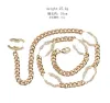 10 couleurs or argent luxe designer pendentif colliers strass cristal perle plaqué or 18 carats femmes bijoux accessoires cadeau