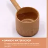 Colheres shampoo bebê banho colher de água concha japonês chá bambu jardim waterladle cozinha colher 230918