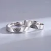 Cluster Rings Joy On Top Of Double Small Crowd Design Imitating S925 Silver Trend Index Finger