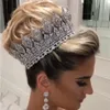 Accessoires de cheveux de mariée de luxe à la mode, diadèmes et couronnes de mariage pour dames, récompenses de scène, couronne de reine ronde rétro pour hommes, couronne 250d