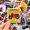 50Pcs Motorcycle Race Stickers Skate Accessories Waterproof Vinyl Sticker For Skateboard Laptop Luggage Motorcycle Phone Water Bottle Notebook Car Decal