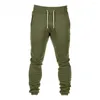 Pantaloni da uomo Stretti Abbigliamento sportivo Tasche da uomo con coulisse Collant autunno inverno Pantaloni da palestra con cerniera