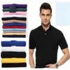 Chemise T-shirt petit cheval Crocodile broderie vêtements hommes tissu lettre polo t-shirt col t-shirt style décontracté t-shirt 285q