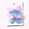 Hair Accessories 2Pcs Girls Cute Colorful Simulation Butterfly Clips Sweet Ornament Headband Hairpins Kids