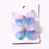 Acessórios de cabelo 2 pcs meninas bonito colorido simulação borboleta clipes doce ornamento headband hairpins crianças