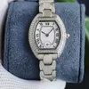 Relógio feminino diamante movimento de quartzo relógios 27 x 32 mm safira relógios de pulso femininos à prova d'água Montre de Luxe