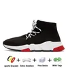 Original Sock Shoes Men Women Speed Trainer Socks Boot Beige Triple Black Balencaiga Graffiti Running Shoe White Blue Red Clear Sole Volt lace-up Sneakers