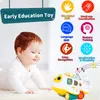 Intelligensleksaker Hola Baby Crawling Airplane Learning Toys - Tidig pedagogisk leksak med lätt musik för ålder 1 - 2 år gammal spädbarn 230919