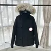 Kanada designer gäss kvinnor herr ner jackor mode puffer gåsrock svart vit blå vinter varma lyxrockar män avtagbar hatt klassisk märke ytterkläder