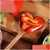 Spoons Ordinary House Decorating Kitchenware Creative Love Shape Beautif Spoon Wooden Novelty Japanese Style Irregar Fashionable Mod Dhdv7