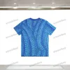 Xinxinbuy Men Designer Tee T Shirt 24SS Pumpkin Dots Print Short Sleeve Cotton Women Black White Blue XS-2XL