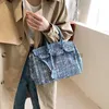 Axelväskor vintage denim crossbody väska kvinnor hög gata hanterar messenger väska damer retro blå handväska lyx designer02stylisheendibagsstylisheendibags