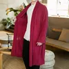 Ethnic Clothing Chinese Style Men's Robe Cloak Loose Linen Cardigan Jacket Fashion Streetwear Solid Color Casual Mid-length Trench Coat