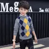 プルオーバー冬コットンの子供用服の男の子の服のオンクラックプルオーバーセーターウィンターキープウォームキッズ230918