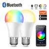 15W WIFI 스마트 LED 전구 E27 LED RGBCW 스마트 전구 음성 제어 Google Home Tuya Smart Life App Alexa RGB 램프 110-220V