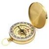 Gadget da esterno Bussola portatile color oro Cam Tasca da escursione Tasca in ottone Rame Navigazione luminosa con Nottilucenza Displa Drop Delivery Dhvmt