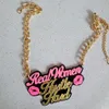 Hanger Kettingen Mode-sieraden Echte Vrouwen Drukte Harde Ketting Voor Merk Zomer Stijl Glam Girl Cool Lange Chains296l